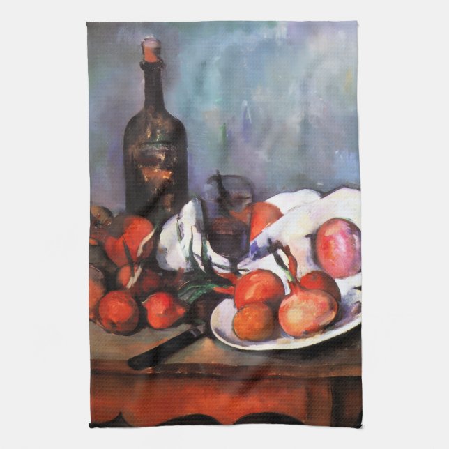 Paul Cézanne Stillleben  Geschirrtuch (Vertikal)