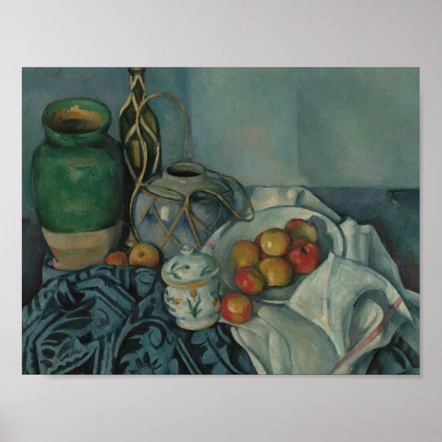 Paul Cezanne - Stillleben mit Äpfeln Poster (Vorne)