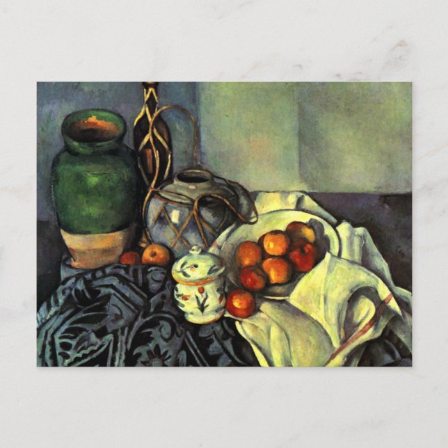 Paul Cezanne - Stillleben mit Äpfeln Postkarte (Vorderseite)