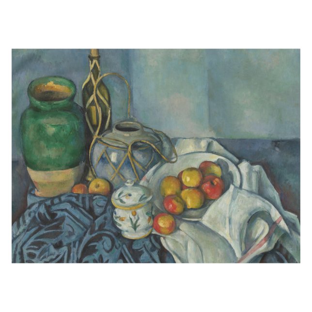 Paul Cezanne - Stillleben mit Äpfeln Tischdecke (Vorderseite (Horizontal))
