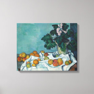 Paul Cezanne   Stillleben mit Äpfeln und einem Töp Leinwanddruck