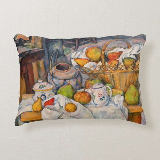 Paul Cezanne - Stillleben mit Basket Dekokissen (Vorderseite)