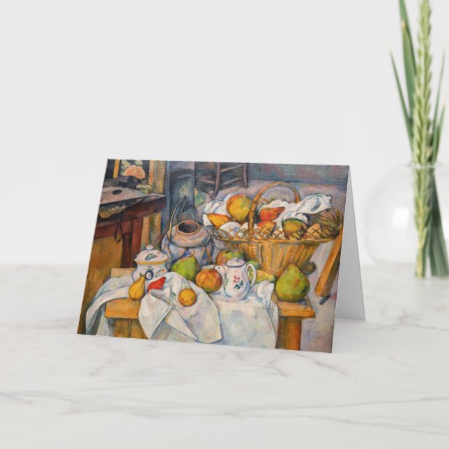 Paul Cezanne - Stillleben mit Basket Karte (Vorderseite)