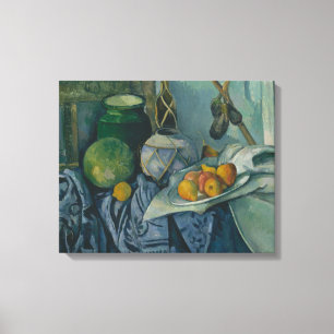 Paul Cezanne - Stillleben mit einem Ginger Jar Leinwanddruck