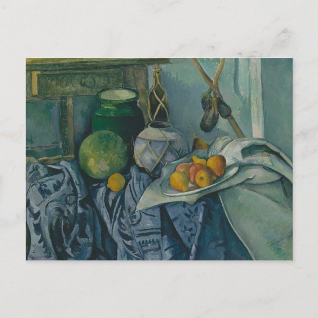 Paul Cezanne - Stillleben mit einem Ginger Jar Postkarte (Vorderseite)