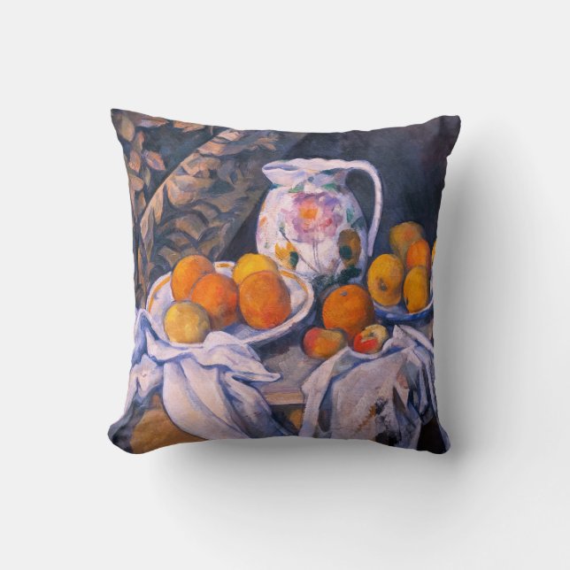 Paul Cezanne - Stillleben mit einem Vorhang Kissen (Vorderseite)