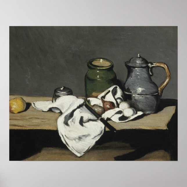 Paul Cezanne - Stillleben mit Kettle Poster (Vorne)