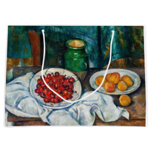 Paul Cezanne - Stillleben mit Kirschen und Peachs Große Geschenktüte