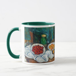 Paul Cezanne - Stillleben mit Kirschen und Peachs Tasse