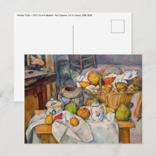 Paul Cezanne - Stillleben mit Korb Postkarte