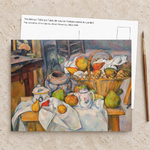 Paul Cezanne - Stillleben mit Korb Postkarte