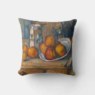 Paul Cezanne - Stillleben mit Milchkrug und Frücht Kissen