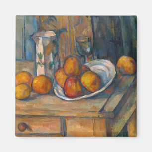 Paul Cezanne - Stillleben mit Milchkrug und Frücht Magnet