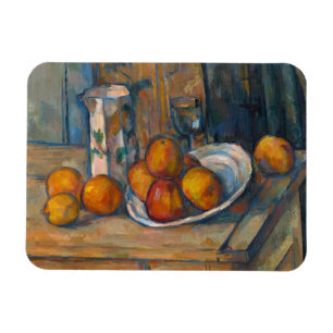 Paul Cezanne - Stillleben mit Milchkrug und Frücht Magnet