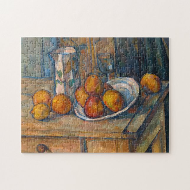 Paul Cezanne - Stillleben mit Milchsaft und Obst (Horizontal)