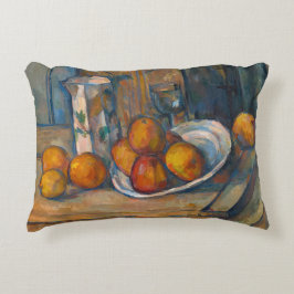 Paul Cezanne - Stillleben mit Milchsaft und Obst Dekokissen