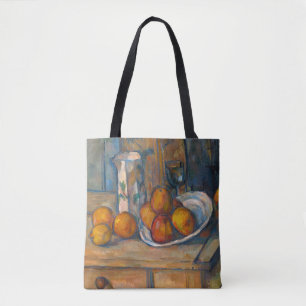 Paul Cezanne - Stillleben mit Milchsaft und Obst Tasche