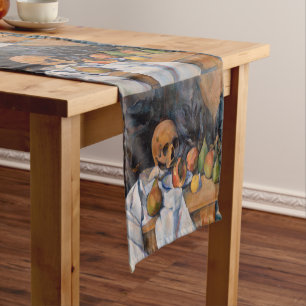Paul Cezanne - Stillleben mit Totenkopf Kurzer Tischläufer