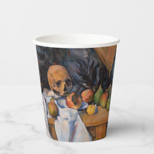 Paul Cezanne - Stillleben mit Totenkopf Pappbecher