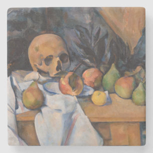 Paul Cezanne - Stillleben mit Totenkopf Steinuntersetzer