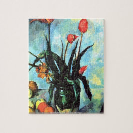 Paul Cezanne - Stillleben-Vase mit Tulpen
