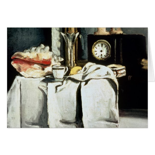 Paul Cezanne The Black Marble Clock, c.1870 (Vorderseite (Horizontal))