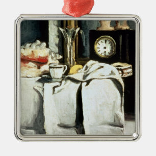 Paul Cezanne  The Black Marble Clock, c.1870 Ornament Aus Metall