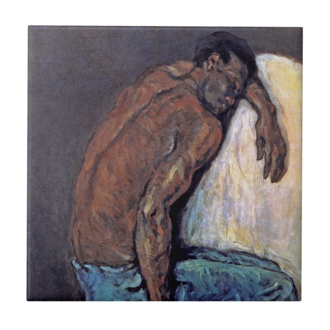 Paul Cezanne - The Negro Scipio Fine Art Malerei Fliese (Vorderseite)