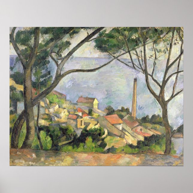 Paul Cezanne | The Sea at l'Estaque, 1878 Poster (Vorne)