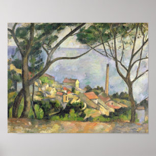 Paul Cezanne   The Sea at l'Estaque, 1878 Poster