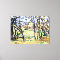 Paul Cezanne Trees Houses Near Jas de Bouffan