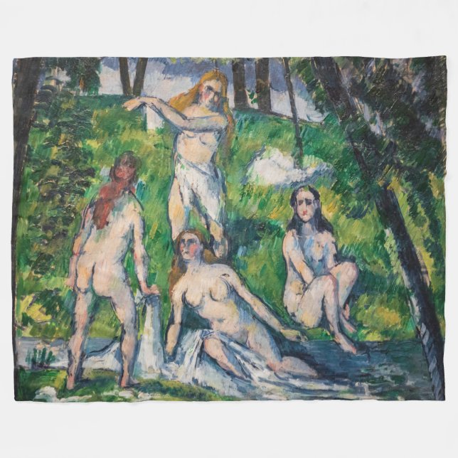 Paul Cezanne - Vier Badende Fleecedecke (Vorderseite (Horizontal))