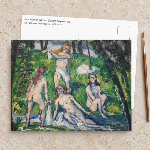 Paul Cezanne - Vier Badende Postkarte