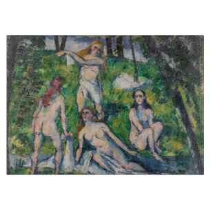 Paul Cezanne - Vier Badende Schneidebrett