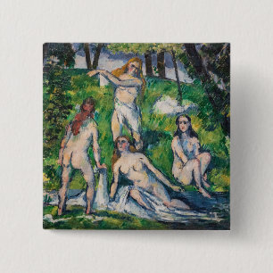 Paul Cezanne - Vier Bathers Button