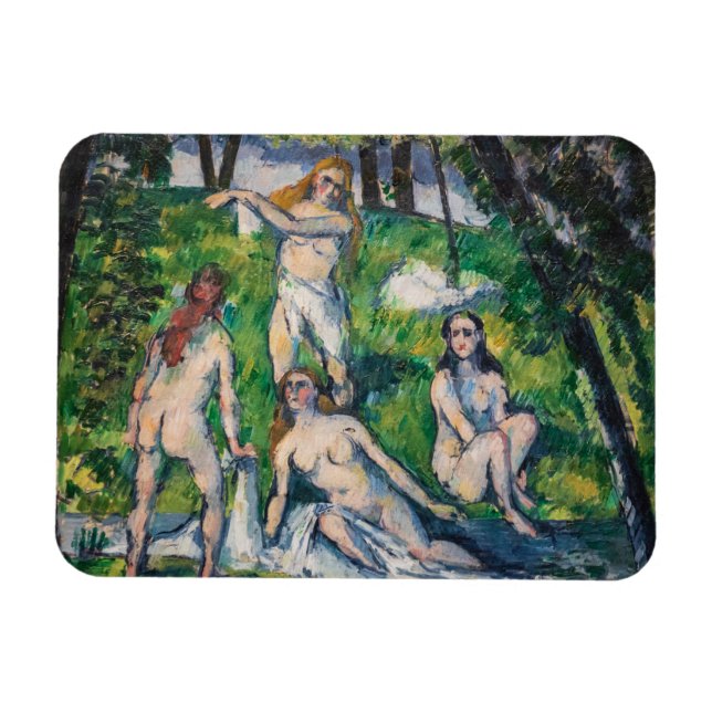 Paul Cezanne - Vier Bathers Magnet (Horizontal)