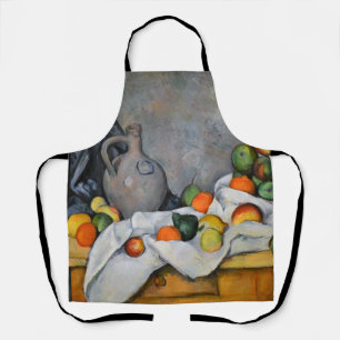 Paul Cezanne - Vorhang, Krug und Obstschale Schürze