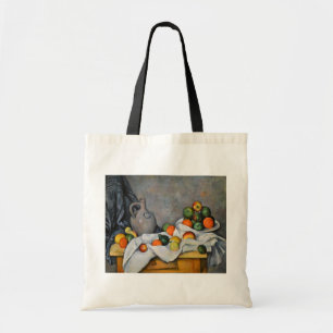 Paul Cezanne - Vorhang, Krug und Obstschale Tragetasche