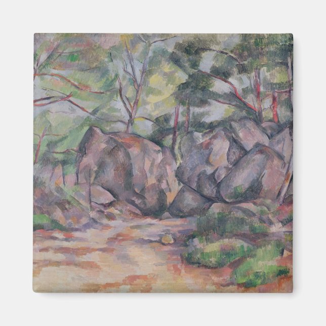 Paul Cezanne | Wald mit Felsen, 1893 Magnet (Vorne)