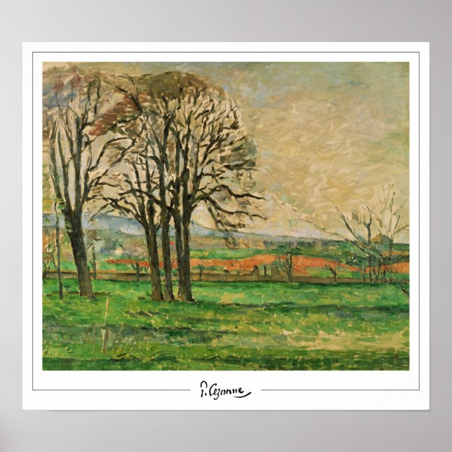 Paul Cézanne Zedign Art Poster #11 (Vorne)
