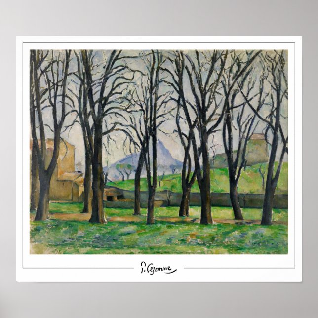 Paul Cézanne Zedign Art Poster #12 (Vorne)