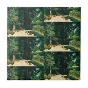 Paul Cézannes The Avenue, Green Trees Classic Fliese