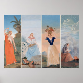 Paul Cezannes Vier Jahreszeiten Poster