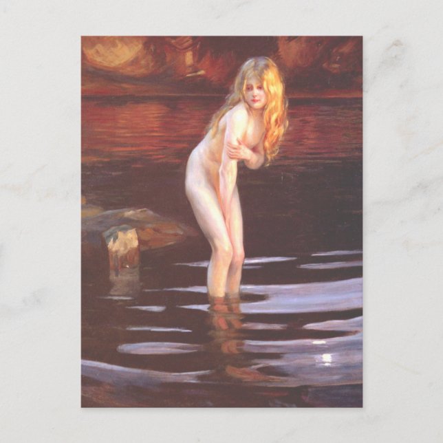 Paul Émile Chabas - Baigneuse (Bather) Postkarte (Vorderseite)