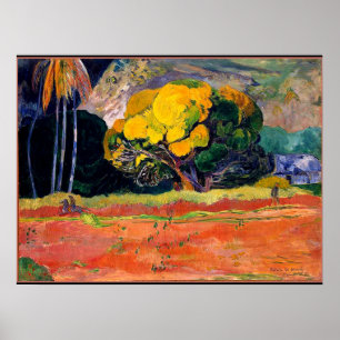 Paul Gaugin - Am Fuß des Berges Poster