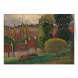 Paul Gaugin "Une ferme en Bretagne" Art vintage