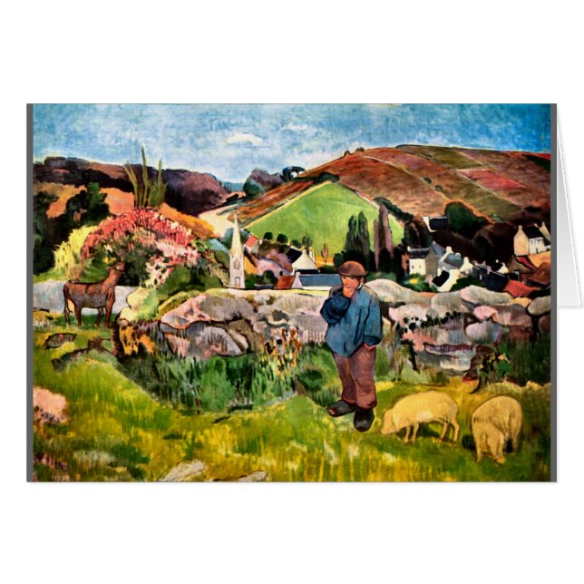 Paul Gauguin a personnalisé - la carte de B-jour (Devant horizontal)