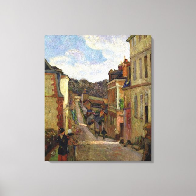 Paul Gauguin | A Suburban Street, 1884 Leinwanddruck (Vorderseite)