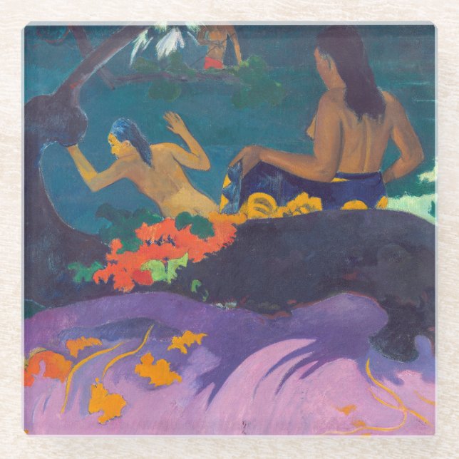 Paul Gauguin - Am Meer / Fatata te Miti Glasuntersetzer (Vorderseite)