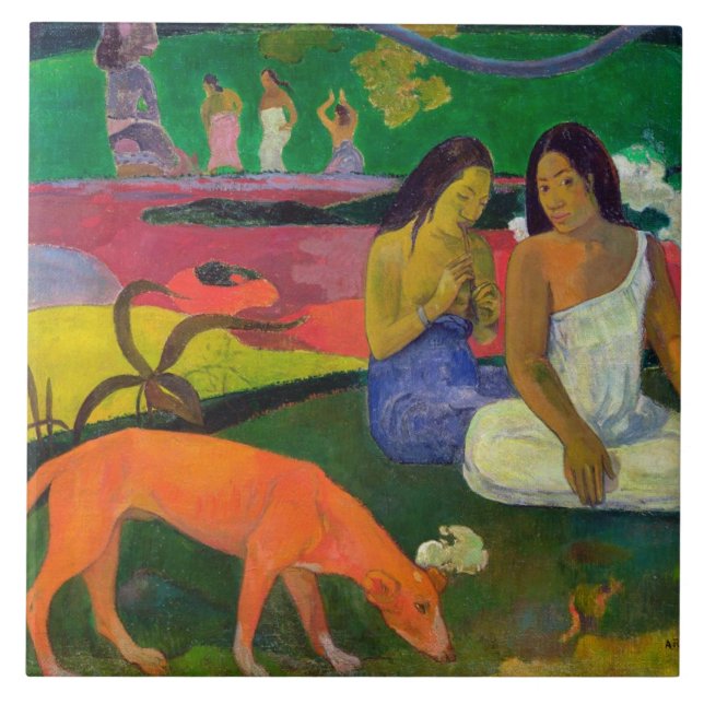 Paul Gauguin | Arearea (der rote Hund), 1892 Fliese (Vorderseite)